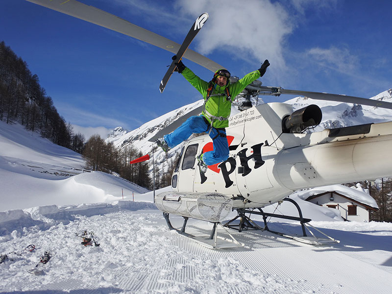 Heliskiing i freeride safari w Dolinie Aosty. La Thuile, Monterosa, Valgrisenche.